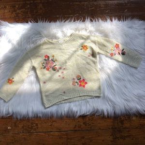 Palomino girls sweater with embroidery